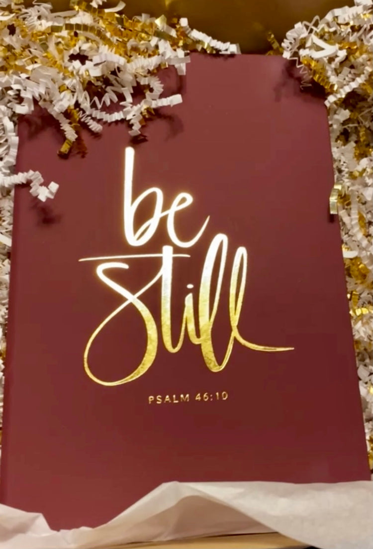 Be Still Journal Burgundy